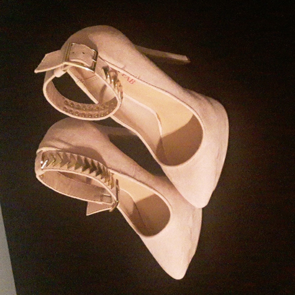 Nude colored high heels